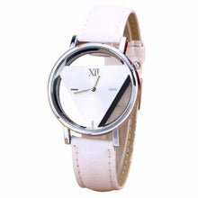 Load image into Gallery viewer, 2019 New Design Mens Womens Unique Hollowed-out Triangular Dial Black Fashion Watch Orologio reloj mujer Horloges Uhren xfcs