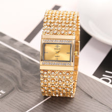 Load image into Gallery viewer, 2019 Watches Brand Luxury Casual Luxury Ladies Metal Quartz Mesh Belt Rectangle Dial With Diamond Women Watche dropshipping