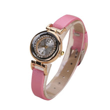 Load image into Gallery viewer, Ladies quartz wristwatch reloj mujer Women Fine Leather Band Diamond Analog Quartz Movement Wrist Watch Ladies Wristwatch Clock