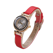 Load image into Gallery viewer, Ladies quartz wristwatch reloj mujer Women Fine Leather Band Diamond Analog Quartz Movement Wrist Watch Ladies Wristwatch Clock
