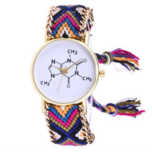 Load image into Gallery viewer, Free Shipping Chemical Formula Weaved Rope Bracelet Watch 170630