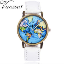 Load image into Gallery viewer, 2019 Fashion Brand Watches ladies New Global Travel By Plane Map Women Dress Watch Denim Fabric led Flash Luminous Watch Person