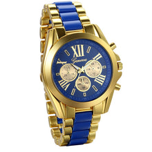 Load image into Gallery viewer, Lancardo Mens Watches Top Brand Luxury Gold Blue Steel Quartz Men's Watch 2017 Fashion Men Watches Male Clock Relogio Masculino

