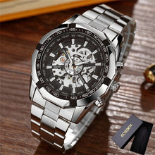 Load image into Gallery viewer, Automatic Mechanical Watch Men Winner Skeleton Watches Gold Bracelet Wristwatch Luxury Brand Mechanical Clock Male Self-winding
