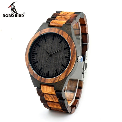 BOBO BIRD LD30 Vintage Zebra Wood Men Watch Charm Top Sale Quartz Wristwatches with Custom Logo 2017 in Gift Case