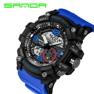 SANDA Sport Watch Men 2018 Clock Male Digital Quartz Wrist Watches Men's Top Brand Luxury Digital-watch Relogio Masculino Saat