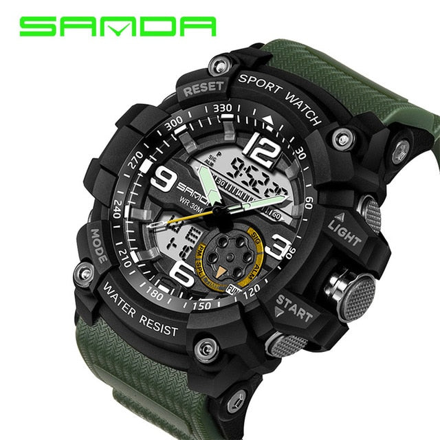 SANDA Sport Watch Men 2018 Clock Male Digital Quartz Wrist Watches Men's Top Brand Luxury Digital-watch Relogio Masculino Saat