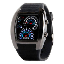 Load image into Gallery viewer, Perfect Gift  Fashion Aviation Turbo Dial Flash LED Watch Gift Mens Lady Sports Car Meter Levert Dropship Mar01
