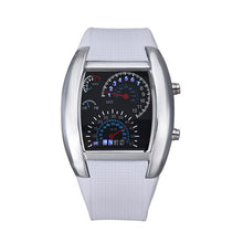 Load image into Gallery viewer, Perfect Gift  Fashion Aviation Turbo Dial Flash LED Watch Gift Mens Lady Sports Car Meter Levert Dropship Mar01
