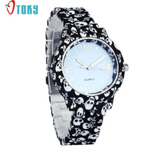 Load image into Gallery viewer, OTOKY Wrist Watch Willby Women Girl's Fashion Simulated-Ceramics Skull/Flower Printed/UK Style Quartz Watch 161217 Drop Shipping
