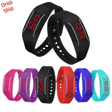 Load image into Gallery viewer, Delicate  Mens Womens New Fashion Designer Silicone LED Watch Date Sports Bracelet Digital Wrist Watch DROP SHIPPING J18W30 HY
