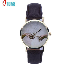 Load image into Gallery viewer, OTOKY Willby Art Pattern Women Lady PU Leather Quartz Wrist Watches 161213 Drop Shipping
