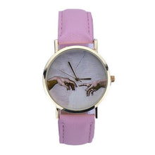 Load image into Gallery viewer, OTOKY Willby Art Pattern Women Lady PU Leather Quartz Wrist Watches 161213 Drop Shipping
