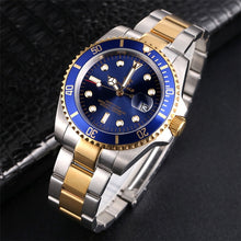 Load image into Gallery viewer, Luxury Reginald Watch Men Rotatable Bezel GMT Sapphire Glass Date Stainless Steel Women Mens Sport Quartz Watches Reloj Hombre
