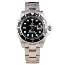 Load image into Gallery viewer, REGINALD Watch Men GMT Rotatable Bezel Sapphire Glass Stainless steel Quartz Watches relogio masculino
