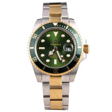 Load image into Gallery viewer, REGINALD Watch Men GMT Rotatable Bezel Sapphire Glass Stainless steel Quartz Watches relogio masculino

