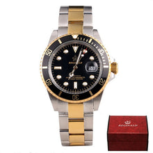 Load image into Gallery viewer, REGINALD Watch Men GMT Rotatable Bezel Sapphire Glass Stainless steel Quartz Watches relogio masculino
