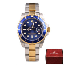 Load image into Gallery viewer, REGINALD Watch Men GMT Rotatable Bezel Sapphire Glass Stainless steel Quartz Watches relogio masculino

