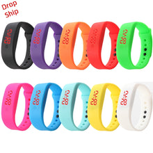 Load image into Gallery viewer, Delicate Hot! New Mens Womens Rubber LED Watch Date Sports Bracelet Digital Wrist Watch DROP SHIPPING J18W30 HY
