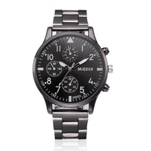 Load image into Gallery viewer, Watch Men Top Brand  Crystal Stainless Steel Casual  Clock Watches Fashion 2017 Silver   Quartz Watches   Reloj Hombre  18APR03