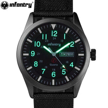 Load image into Gallery viewer, INFANTRY Mens Watches Top Brand 2018 Sport Watch Men Police Luminous Wristwatches Military Black Nylon Strap Relojes Hombre
