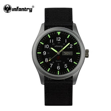 Load image into Gallery viewer, INFANTRY Mens Watches Top Brand 2018 Sport Watch Men Police Luminous Wristwatches Military Black Nylon Strap Relojes Hombre
