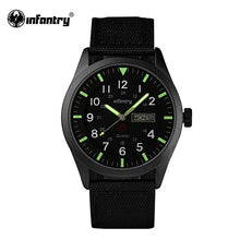 Load image into Gallery viewer, INFANTRY Mens Watches Top Brand 2018 Sport Watch Men Police Luminous Wristwatches Military Black Nylon Strap Relojes Hombre
