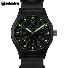 Load image into Gallery viewer, INFANTRY Military Watch Men Glow in Dark Mens Watches Top Brand Luxury Wristwatch Army Sport Nylon nato Strap relogio masculino
