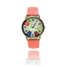 Load image into Gallery viewer, GEMIXI Fashion Watches women luxury brand  wristwatches fashionable Harajuku Graffiti Pattern Leather Band Wrist Watches
