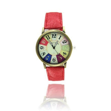 Load image into Gallery viewer, GEMIXI Fashion Watches women luxury brand  wristwatches fashionable Harajuku Graffiti Pattern Leather Band Wrist Watches

