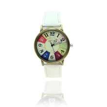 Load image into Gallery viewer, GEMIXI Fashion Watches women luxury brand  wristwatches fashionable Harajuku Graffiti Pattern Leather Band Wrist Watches
