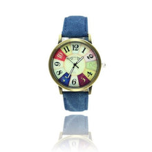 Load image into Gallery viewer, GEMIXI Fashion Watches women luxury brand  wristwatches fashionable Harajuku Graffiti Pattern Leather Band Wrist Watches
