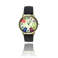 Load image into Gallery viewer, GEMIXI Fashion Watches women luxury brand  wristwatches fashionable Harajuku Graffiti Pattern Leather Band Wrist Watches

