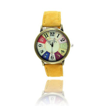 Load image into Gallery viewer, GEMIXI Fashion Watches women luxury brand  wristwatches fashionable Harajuku Graffiti Pattern Leather Band Wrist Watches
