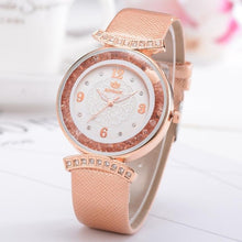 Load image into Gallery viewer, New Women 's Fashion Leather Band Analog Quartz Diamond Wrist Watch Watches women's watches with heart clock women 2018 Alloy
