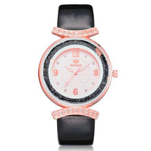 Load image into Gallery viewer, New Women 's Fashion Leather Band Analog Quartz Diamond Wrist Watch Watches women's watches with heart clock women 2018 Alloy
