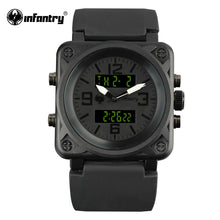 Load image into Gallery viewer, INFANTRY Mens Watches Top Brand 2018 Military Watch Men Digital Watches for Men Square Black Tactical Sport Relogio Masculino