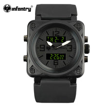 Load image into Gallery viewer, INFANTRY Mens Watches Top Brand 2018 Military Watch Men Digital Watches for Men Square Black Tactical Sport Relogio Masculino
