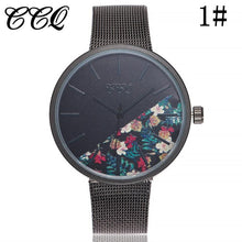 Load image into Gallery viewer, CCQ Casual Quartz Stainless Steel Band Marble Strap Watch Analog Wrist Watch lady watches 2017 women watch women luxury
