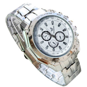GEMIXI Three Eyes Six Steel Needle Fashion Men's  Business Watch  watches men luxury brand wristwatches fashionable