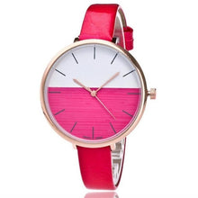 Load image into Gallery viewer, Quartz Watch Women Fashion Casual  Round Case Glass  Wristwatches Leather Band 2018  Casual  Montre femme Watch  18FEB3
