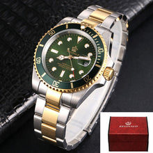 Load image into Gallery viewer, Luxury Reginald Watch Men Rotatable Bezel GMT Sapphire Glass Date Stainless Steel Women Mens Sport Quartz Watches Reloj Hombre
