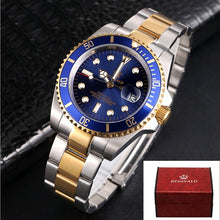 Load image into Gallery viewer, Luxury Reginald Watch Men Rotatable Bezel GMT Sapphire Glass Date Stainless Steel Women Mens Sport Quartz Watches Reloj Hombre

