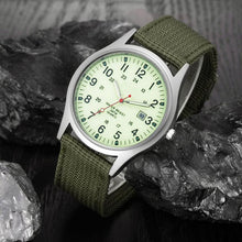Load image into Gallery viewer, Military Army Men&#39;s Date Canvas Band Stainless Steel Sport Quartz Wrist Watch relojes hombre 2017 montre homme july11