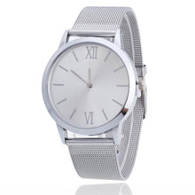 Load image into Gallery viewer, Women Watches Ladies Silver Stainless Steel Mesh Band  Wristwatches Fashion Luxury     Clock  Woman Quartz   Watch   18MAY17
