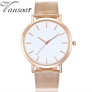 vansvar Casual Quartz Stainless Steel Band Marble Strap Watch Analog Wrist Watch woman watch 2018 brand luxury fashion wach