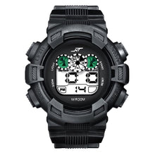 Load image into Gallery viewer, Mens LED Digital Date Alarm Waterproof Rubber Sports Army Watch Wristwatch Relogio Masculino Erkek Kol Saati Watch Men
