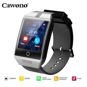 Cawono Q18 Bluetooth Smartwatch Fitness Tracker Smart Watch Passometer for iPhone Xiaomi Huawei Android Smartphone PK DZ09 GT08