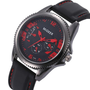 Men Fashion Silicone strap Sport Cool Quartz Hours Wrist Analog Watch men's watches analog quartz male watches luxury Silicone