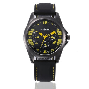 Men Fashion Silicone strap Sport Cool Quartz Hours Wrist Analog Watch men's watches analog quartz male watches luxury Silicone
